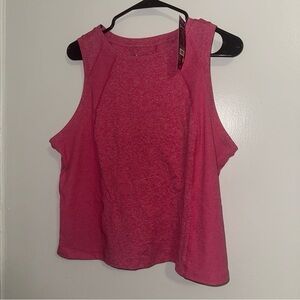 Women's Pink & Black Sleeveless Top set